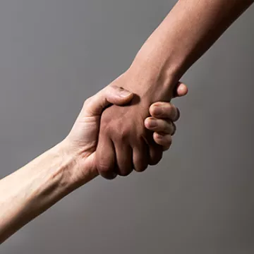 Darstellung einer helfenden Hand